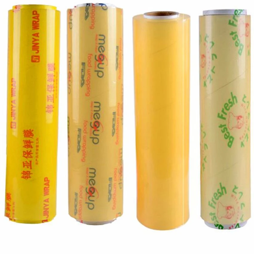Food Grade Jumbo Roll Moisture Proof Customized Soft Factory PVC Cling Film