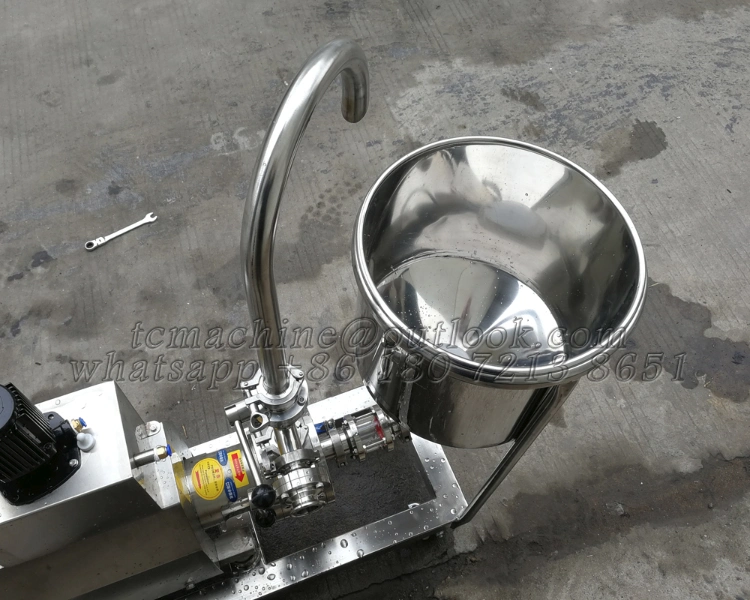 Movable Emulsify Pump with Powder Hopper for Inline Shear Mixer
