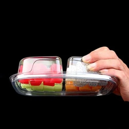 Hot Selling 1000ml Clear Disposable Plastic PP Microwaveable Food Lunch Container