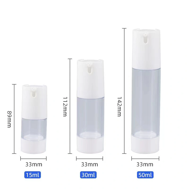 Wholesale 15ml 30ml 50ml 80ml 100ml Gold Airless Lotion Pump Bottle Luxury Cosmetics Airless Pump Packaging