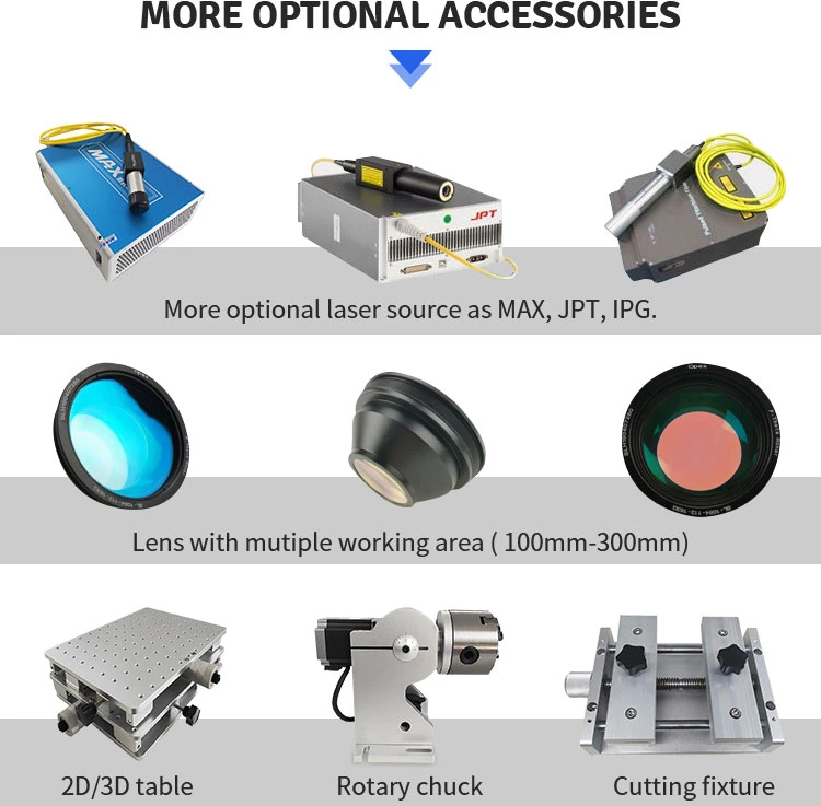 Ra Best Price Laser Marking/Engraving/Cutting/Printing Equipment/Engraver/Machine for Silver/Titanium/Copper/Alloy/Aluminum/Steel/Plastic