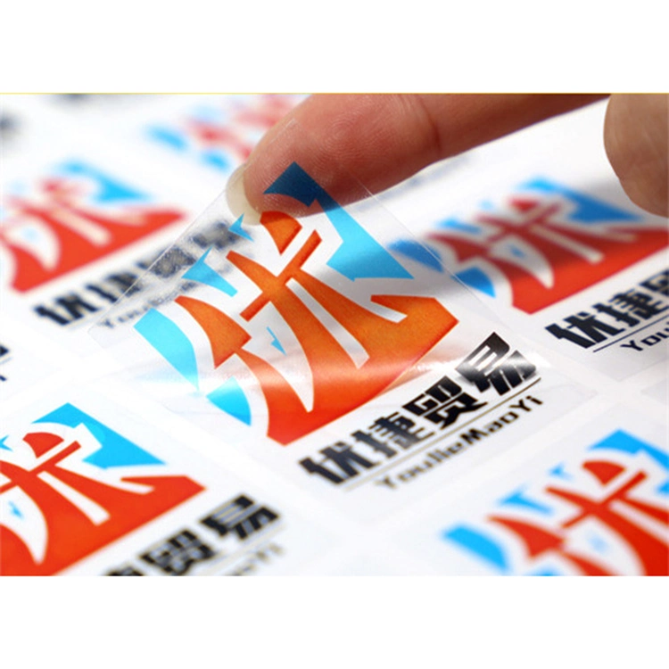 Label Printing Paper Adhesive Sticker Custom Transparent Label