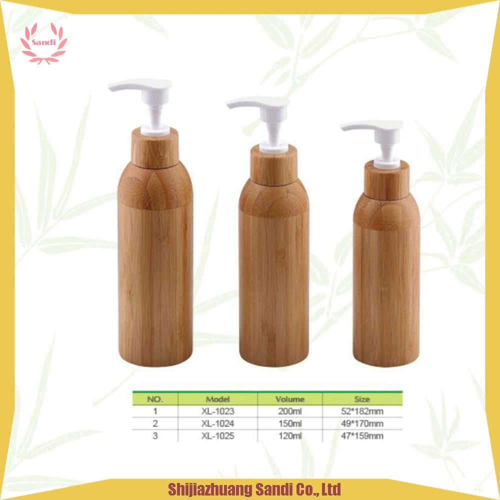 Biodegradable Bottle- Bamboo Bottle Lotion Pump Sprayer Cosmetic Packaging