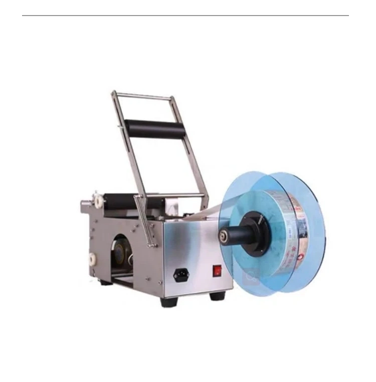 Semi Automatic Manual Adhesive Sticker Labeling Machine Round Adhesive Sticker Label Applicator