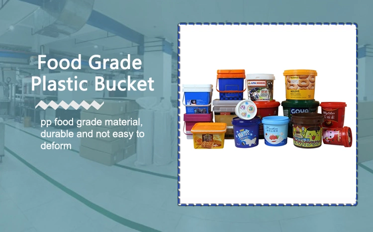 Food Grade PP Iml Round Square Transparent Plastic Bucket