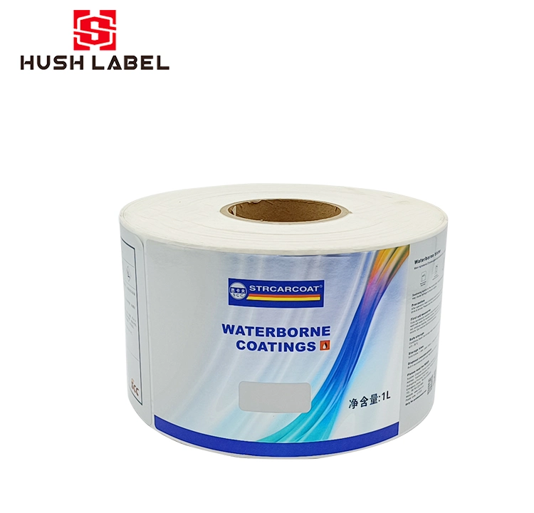 Custom Printing in Mould Label Stickers Film Paint Oil Bucket in Mold Label White PP Products Plastic Bottle Iml Label