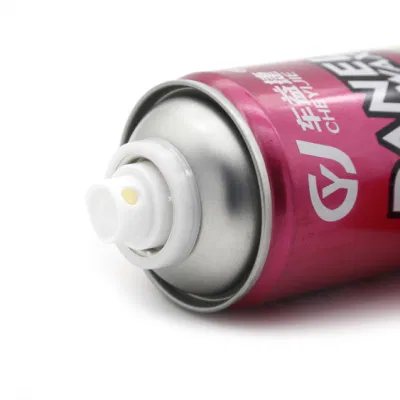 Private Label Accessori auto cura aerosol silicone spray su pelle