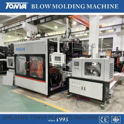  Soffiaggio estrusione plastica per la fabbricazione completa di bottiglie in plastica Linea automatica con etichettatrice in-Mold