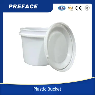 Contenitore trasparente per alimenti per animali con coniglio di pollo Iml, secchio quadrato in plastica Con coperchio in vendita