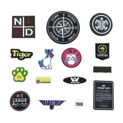 Etichetta silicone 3D Patch di gomma Produttore