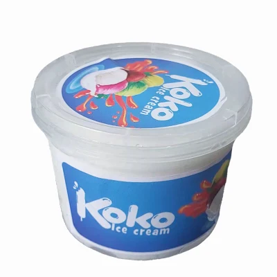  Benna in plastica all&prime;ingrosso Iml Color benna in plastica PP personalizzata per Contenitore per gelato secchio per yogurt