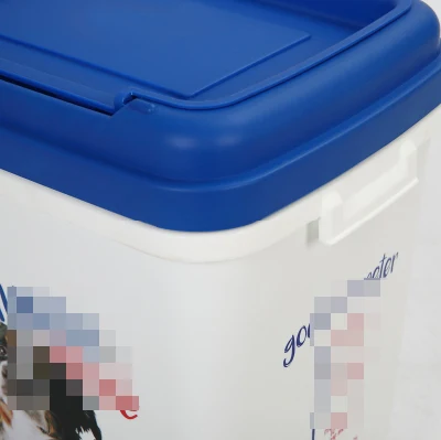 IML Logo Stampa 15kg PET Feeder plastica PET Dog Cat Contenitore per conservazione di alimenti per uccelli