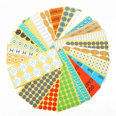  Etichette di carta adesiva laminata lucida personalizzate adesivi adesivi adesivi in rotoli adesivi per stampa di panini Per alimenti