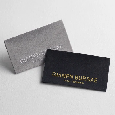 Produttori fornitura di legno satinato Shuttle Loom Label
