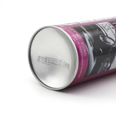 Private Label Accessori auto cura aerosol silicone spray su pelle