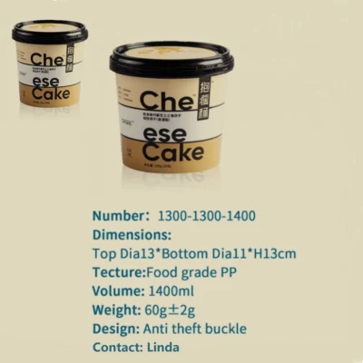Cestello IML per gelato congelato vasca per microonde contenitore per alimenti