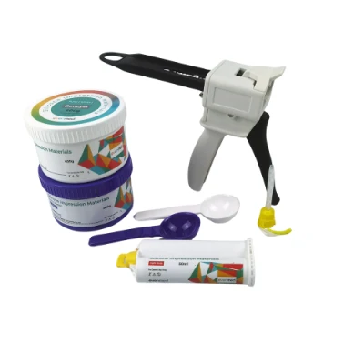 Vassoio di stampaggio in silicone personalizzato materiali per stampi in oro con putty Kit di putty per impronta a denti