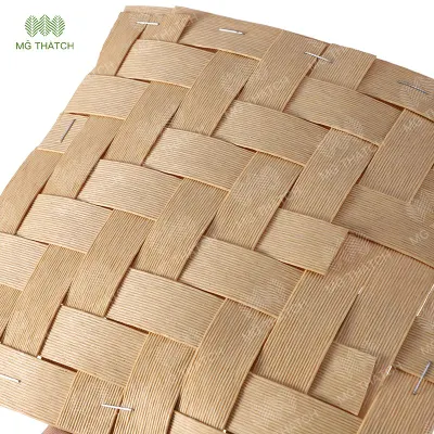  Materiale per decorazione in rattan di legno di plastica per soffitto