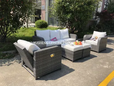  Telaio in alluminio Garden Mobili da esterno da 6 pezzi Set divano