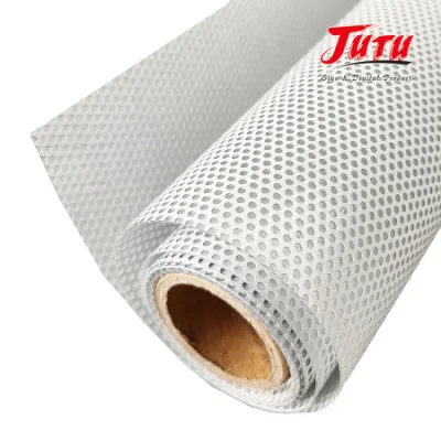  1.52*50 M campione fornito di vinile perforato in PVC autoadesivo per stampa digitale Pellicola per finestre