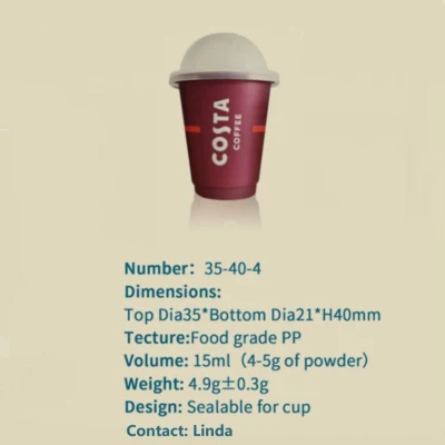  Tazza da imballaggio in plastica per yogurt di forma quadrata con etichetta in stampo Stampa