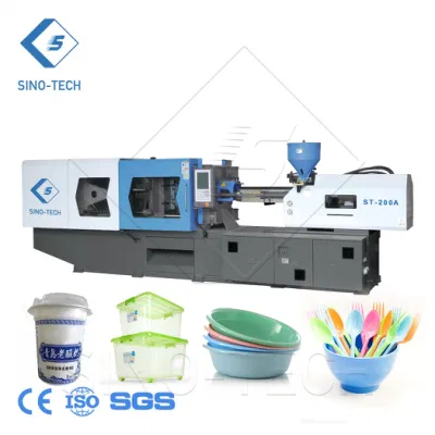 550 Ton iniezione benna grande per tazza con punta di taglio in plastica Pressa per stampaggio