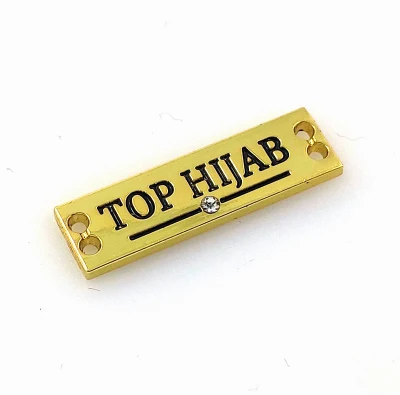 Etichette personalizzate con logo in metallo con logo con logo Sewing Metal Emboss Per borse e borse