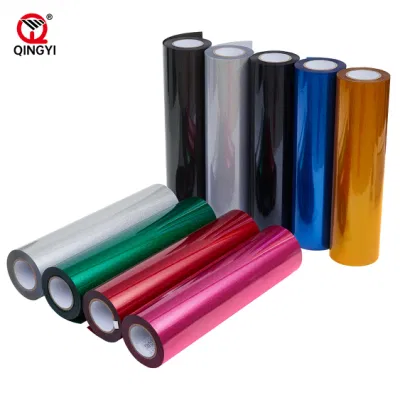 Trasferimento termico in vinile laser nero Cool Peeling PET Heat Transfer Pellicola per indumenti