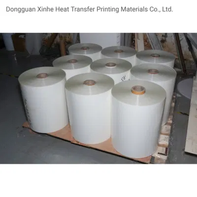  Stampa a schermo PET Film Heat Transfer Paper Neck Label Printing Logo materiale di stampa Film di rivestimento a rilascio opaco Produttore di film per animali