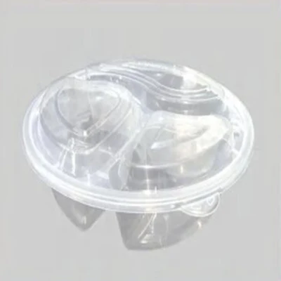 Scatole per pranzo monouso in plastica per conservazione di alimenti Bento da asporto per microonde