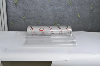 Pellicola in PVC Super trasparente non adesiva in cristallo morbido per copertura tavolo, strato di isolamento