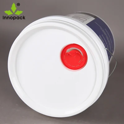 Secchio/cilindro in plastica da 15 l con stampa imm personalizzata