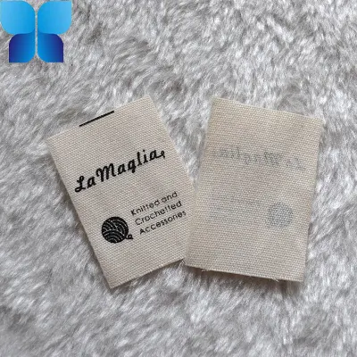 Schermo in tessuto di cotone Stampa di etichette personalizzate per accessori di indumenti