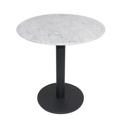  Moderno Round Marble Top Ristorante all&prime;aperto Giardino Tavolino