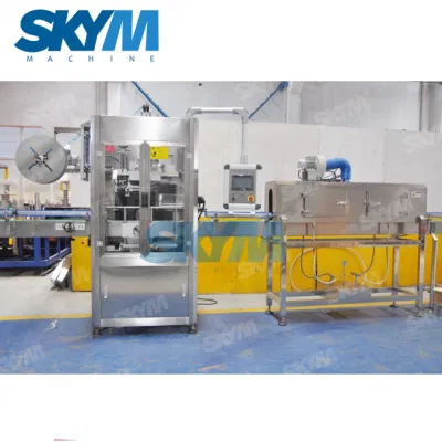 Contenitore automatico di plastica per lattina per animali domestici applicatore etichette PVC manicotto termoretraibile Etichettatrice per bottiglie in scatola per alimenti