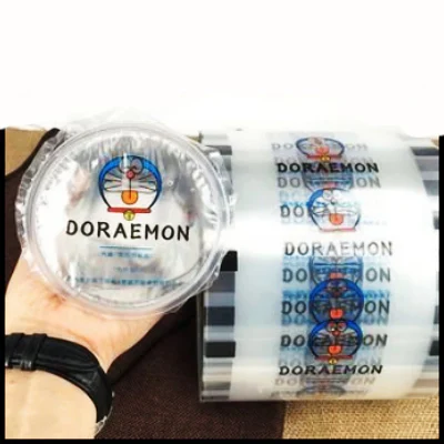  Esempio di Personalizzazione di base bicchiere per bevande in plastica pellicola per imballaggio termosaldante