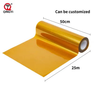 Trasferimento termico in vinile laser nero Cool Peeling PET Heat Transfer Pellicola per indumenti