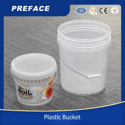 Contenitore trasparente per alimenti per animali con coniglio di pollo Iml, secchio quadrato in plastica Con coperchio in vendita