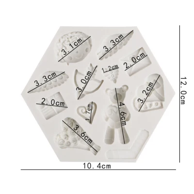 FDA Silicon Mold Cake Decoration per Bakeware