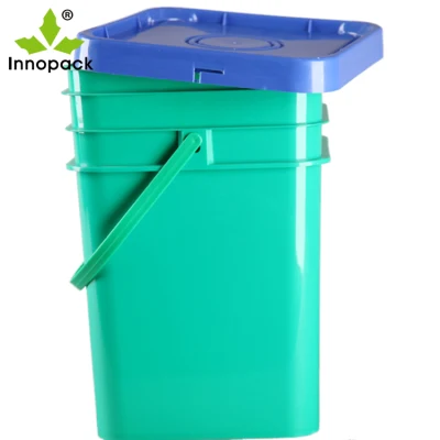  Secchio quadrato per secchio in plastica da 20 litri con coperchio per Vernice