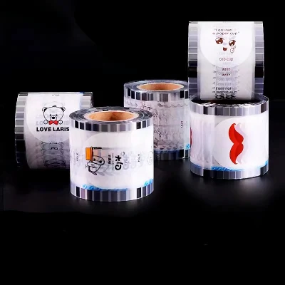 Guarnizione a tazza in pellicola di alta qualità con guarnizione a tazza in plastica per tè Pellicola di rullo