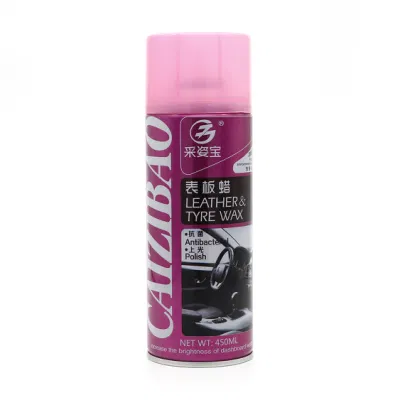 Private Label Accessori auto cura aerosol silicone spray su pelle