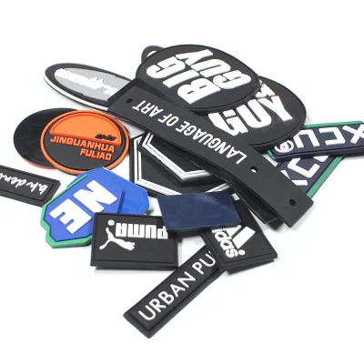  Etichetta con logo 3D in gomma personalizzata in fabbrica in PVC con impresso gomma Patch per forze armate