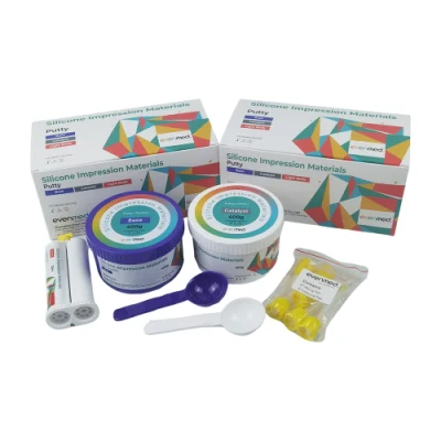 Vassoio di stampaggio in silicone personalizzato materiali per stampi in oro con putty Kit di putty per impronta a denti