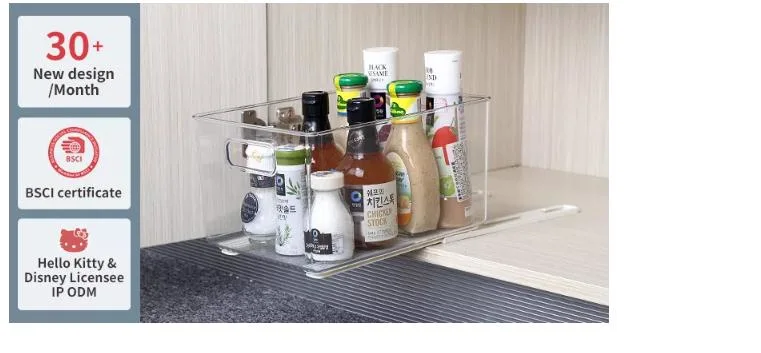 Easy Open Extension Drawer Track for Food Container Cabinet Rails Side Mount Soft Drawer Slides