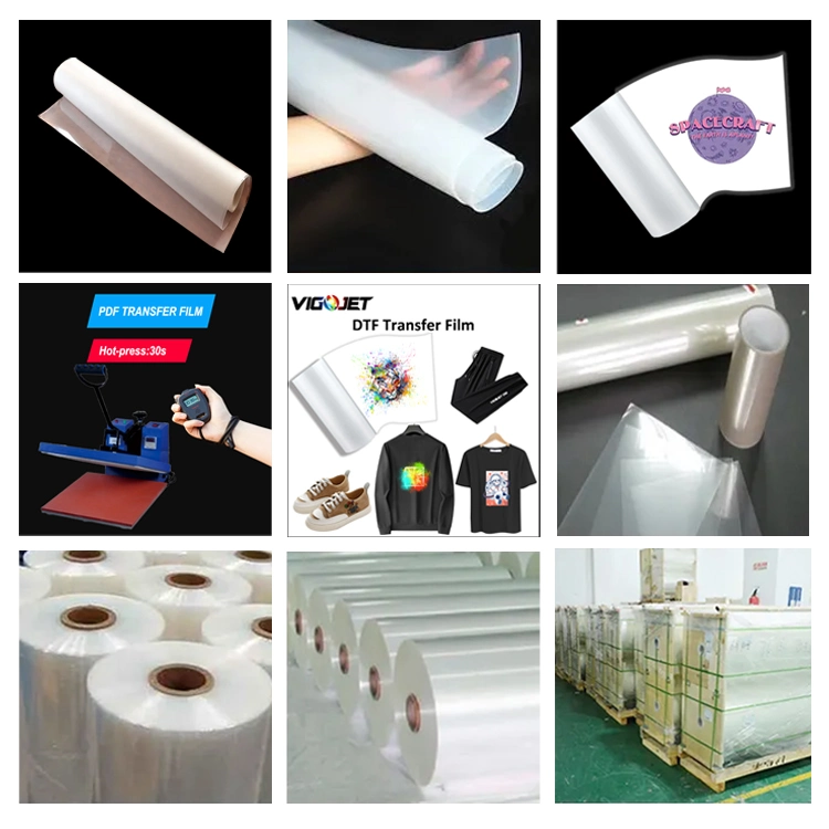 Vigojet 0.3X1m 0.6X1m 60cm Dft Pet Film Roll Heat Transfer 30 Cm for Dft Digital Inkjet Printer