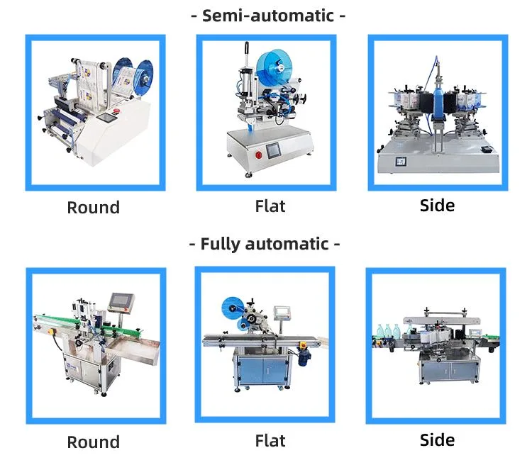 Automatic Double Sides Labeling Machine for Flat Oval Rectangular Square Bottles