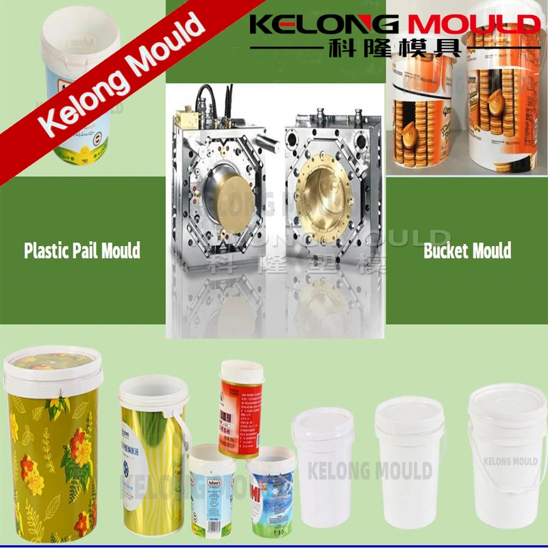 Plastic Injection Pail Mould with Custimized Label Design