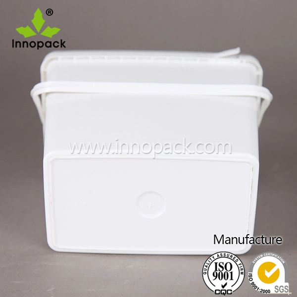 3.7L Manufacturers Promotional Rectangular Plastic Paint Pails Bucket