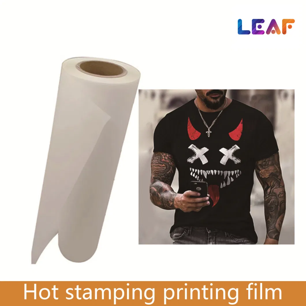 Leaf Hot and Cold Peel Single and Double Side 60cm*100m per roll DTF PET Film Heat Transfer Printer